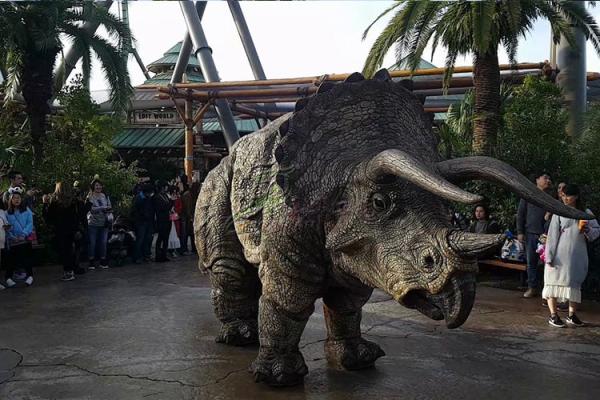 Customized Hide Leg Animatronic Realistic Dino Costume For Outdoor Adult