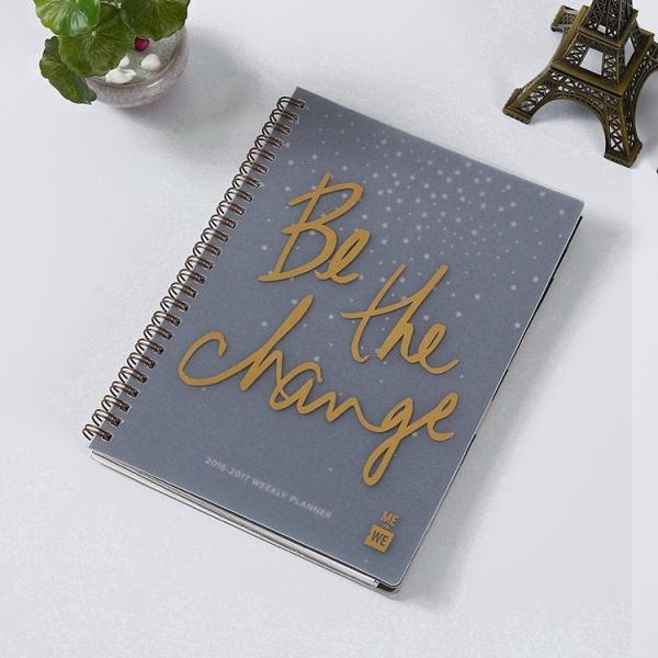 Spiral Bound PVC Planner Journal Notebook With Offset Printing Organizer