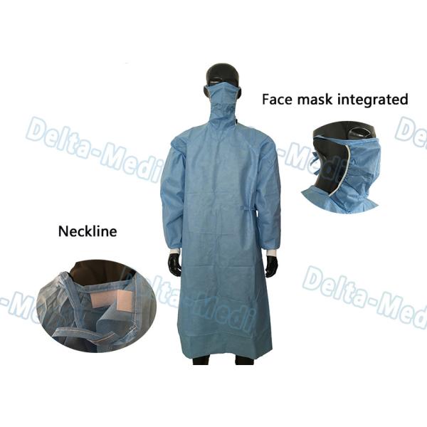 Гидродобный усиленный СМММС устранимый лицевой щиток гермошлема хирургической мантии интегрированный