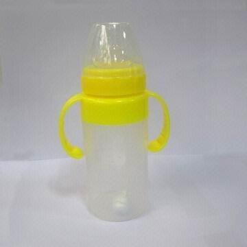 Baby Silicone Feeding Bottle with 150 to 240mL Volume, LSR/FDA-approved, Nontoxic