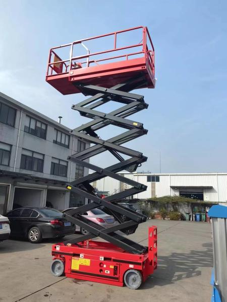 4m 6m 8m 10m 12m High Hydraulic Electric Aerial Work Platform With 230kg Capacity