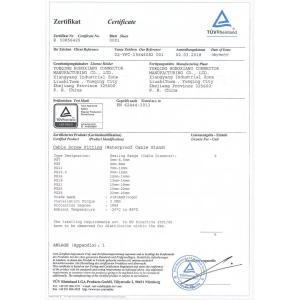 YUEQING HONGXIANG CONNECTOR MANUFACTURING CO.,LTD. Certifications