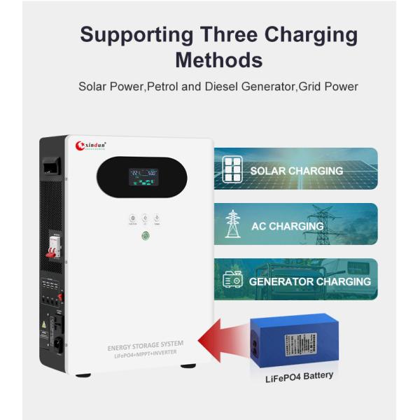 ESS-LI Li Ion Mppt Solar Inverter With Li Ion Battery 300W-7000W 12.8V-51.2V