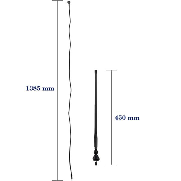 Антенна рангоута FM до полудня водоустойчивого морского диполя утки антенны резинового гибкая для автомобиля радио шлюпки