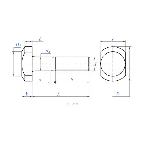 Zinc Plated T Slot Bolts Class 4.8 8.8 Carbon Steel Q195 / 35K