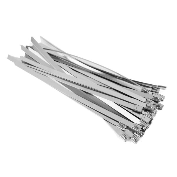 4.6*350mm Wire Ties Metal Self Locking Heavy Duty Metal Zip Ties For Industrial