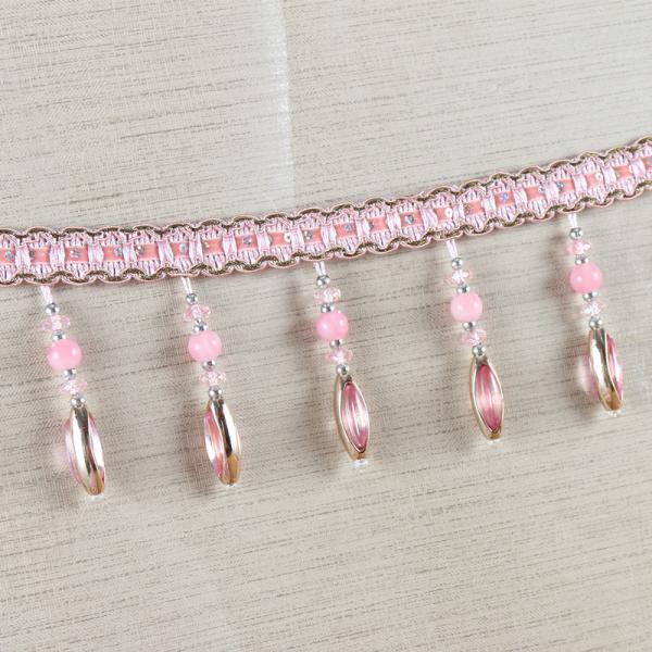 Handmade fashionable chain beads lace tassels fringes for curtain/sofa/pillow decoration