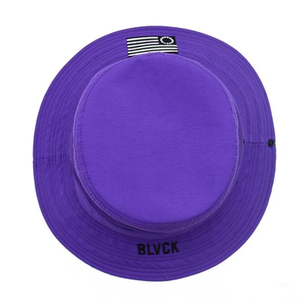 Purple Bucket Hat Manufacturer Custom Embroidery Logo Comfortable Outdoor Design Cotton Bucket Hat