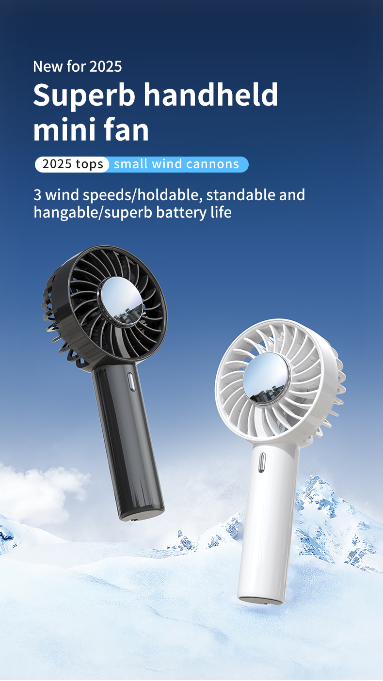 FUSMLI Macaron Color Mini Portable USB Charging Handheld Fan 5 Speeds Customizable Packaging Factory Price Wearable Fan