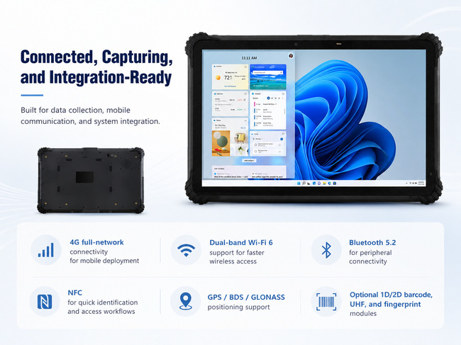 Field Inspection Tablet 13.3 Inch for Industrial Monitoring Visual Review and Site Reports