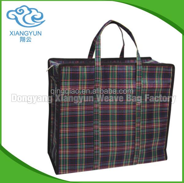 Saco de plástico de tela com fecho duplo 180 Gsm Saco de compras unisex com amostra rápida