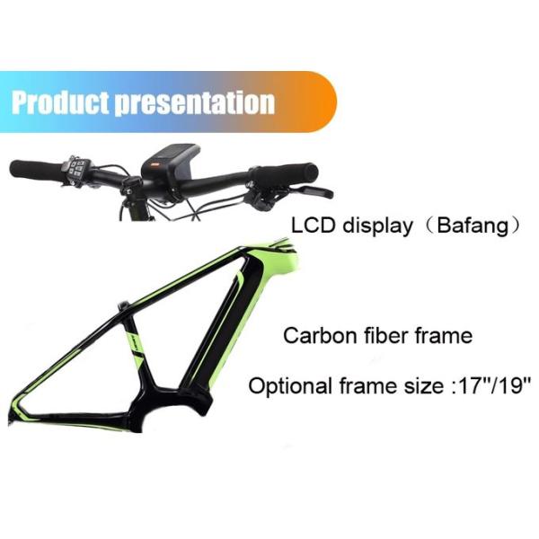 Gross Weight 22 KG Full Suspension Electric Mountain Bike With Hidden Lithium Battery