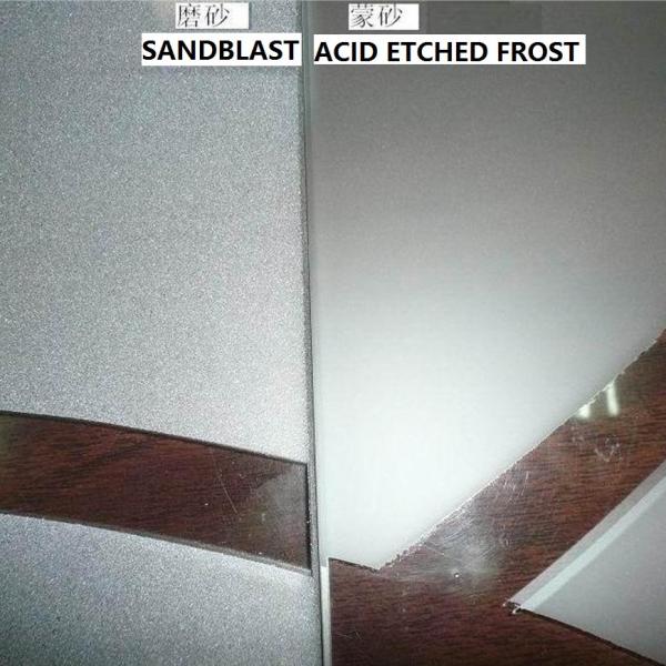 Paneles de vidrio de arte templado sin huellas dactilares