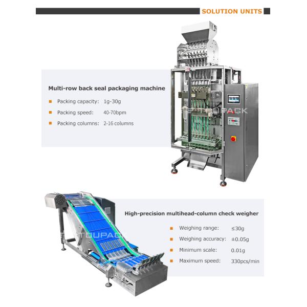 Automatic Multi Lane Packing Machine Multi Purpose 3 In 1 Coffee Sugar Mixed Powder Coffee Stick Packaging Machine