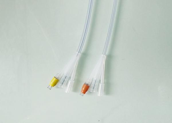 8 - 26 Fr Disposable Three Way Foley Catheter Medical Silicone Material 400mm Length