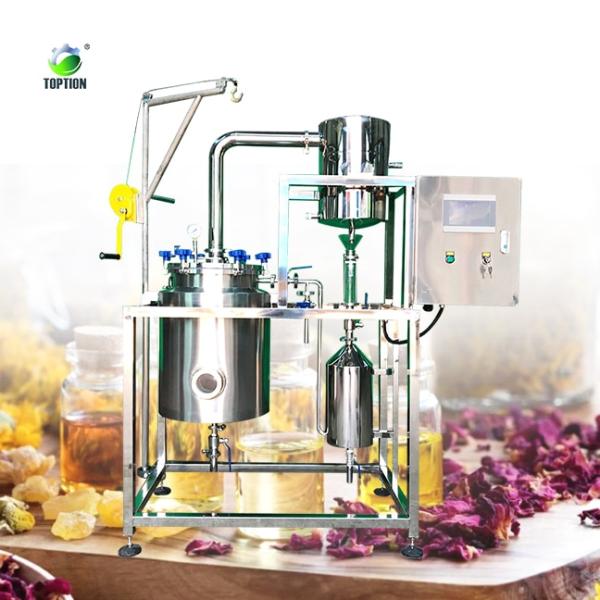 TOPTION Essential Oil Extractor Stainless Steel Botanical Extraction Equipment