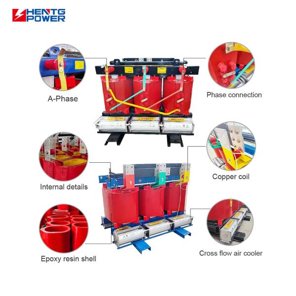 Multi Winding Coil Dry Type Transformer High Capacity 30kva-1000kVA Distribution Transformer