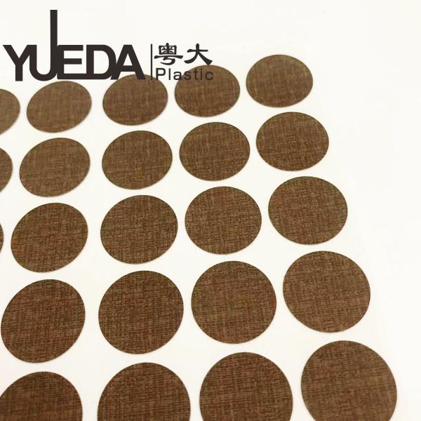 Customized Wood Grain Screw Cover Stickers Durable Various Sizes