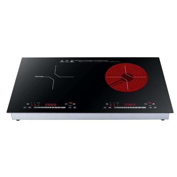 2 Burner Plates Gas Stove and Electric Double Stove Induction Cooker for Kitchen Cooking