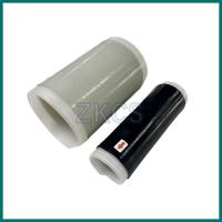 Tubo de silicone preto/cinzento para compressão a frio para jumper, cabeça e conector do jumper.