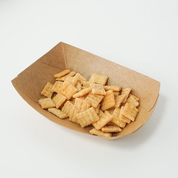 Custom Biodegradable Paper Food Boat Heavy Duty