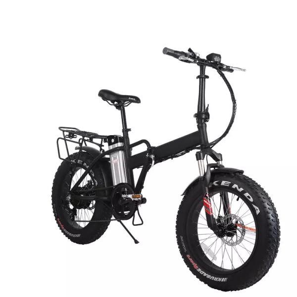 20-Inch*4.0 Foldable Fat Tire E-Bike with 48V 750W Electric Motor and End Folding Design