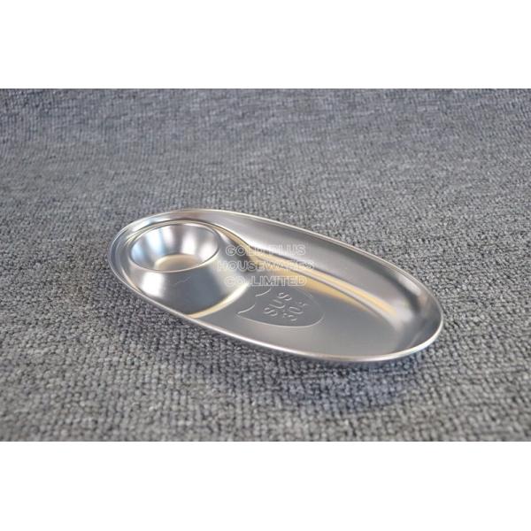 Seasoning dipping sauce dish stainless steel lunch box for elementary school students kids divided compartments plate