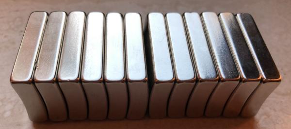 NdFeB Arc Shaped Neodymium Motor Magnets Permanent Thickness 6mm