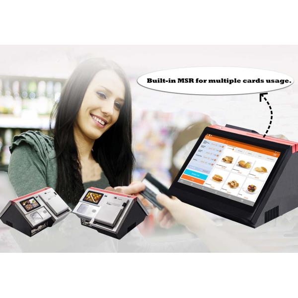 Capacitive Touch Screen Dual Display POS System with Built-in 80mm Printer 14.1 Inch