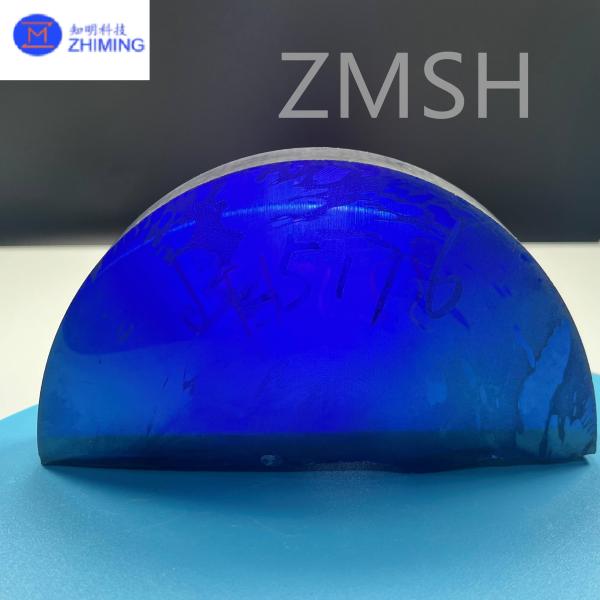 Synthetic Gemstone Royal Blue Moissanite Silicon Carbide SiC Raw Materials High Hardness Customization