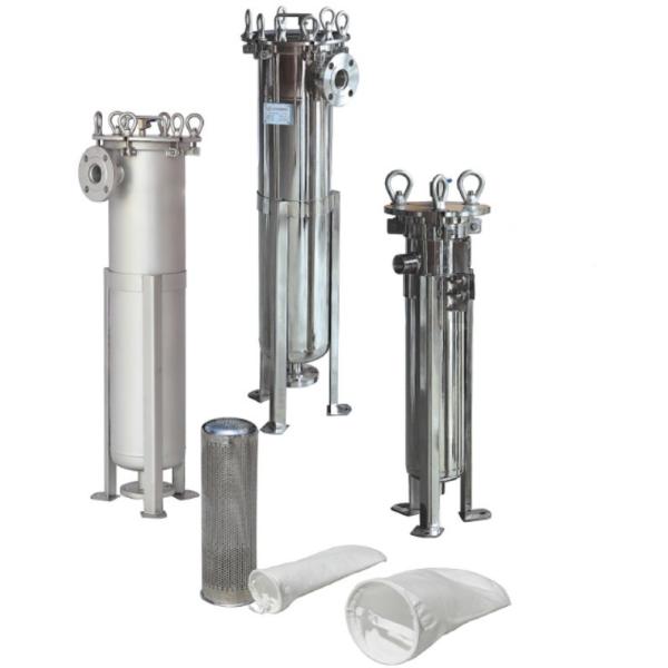 100psi 20 Inch Stainless Steel Bag Filter Housing Customized Sturdy