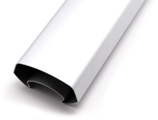 Industrial Extrusion Aluminum Flat Profile , Oval Aluminum Tube