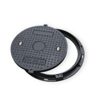 Plat verrouillable personnalisable d'eaux d'égout de la couverture de trou d'homme de FRP EN124 500mm