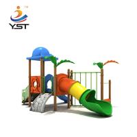 Équipement en plastique de gymnase de terrain de jeu de glissière d'amusement extérieur pour 10 enfants