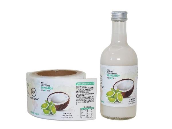 食品と飲料のラベル ロールのラベル 独自のアプリケーション
