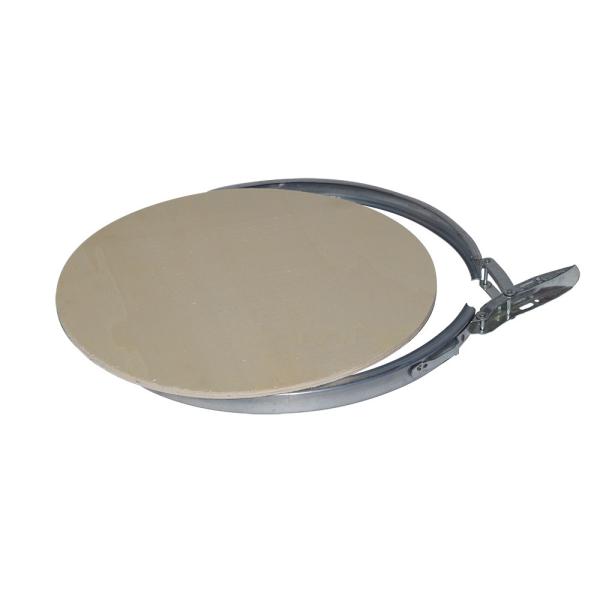 51cm Sealed Galvanized Steel Ring Silver Barrel Hoop Lock Ring With Fiber Drum Covers