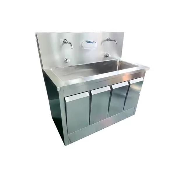 Stainless steel 304 Customized Medical Wash Sink With Foot Switch Kick