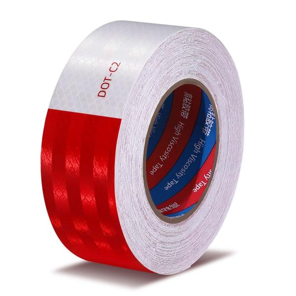 Calidad prismática ECE R104 DOT-C2 Vestidor de cinta reflectante roja/blanca para vehículos con remolque de camión