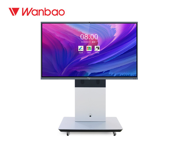 55 Inch 86 Inch Interactive Flat Panel Alloy Frame 400cd/2 Brightness