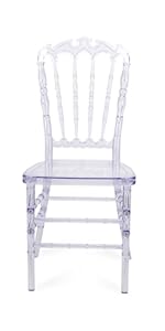 Clear Dining Chairs Crystal Transparent Seat, Modern Dining Chairs, Side Chairs for Wedding Party Event Reception