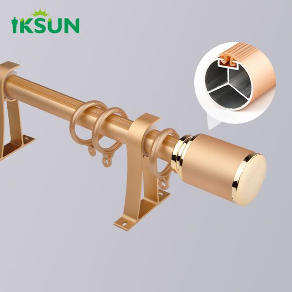 Window Good Quality Aluminum Window Accessories Curtain Poles 1.2mm Curtain Rod Sets Curtain Poles