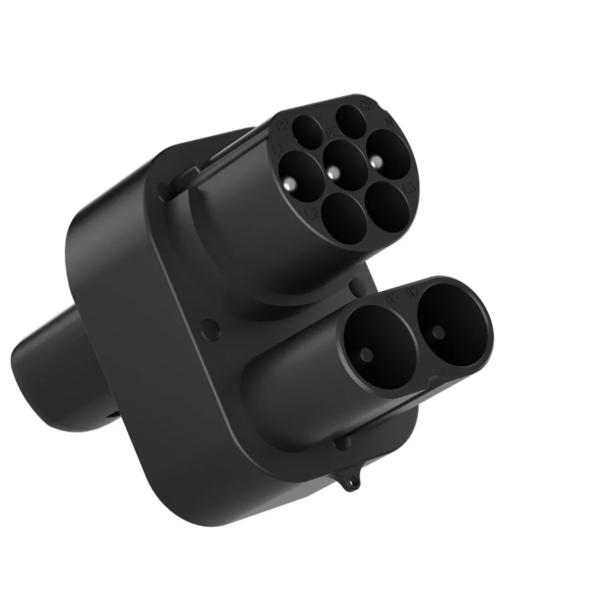 CCS2 a Adaptador de Tesla DC cargador rápido EV Adaptador CCS2 convertidor de EV de carga de DC EV Adaptador 250A para Tesla