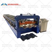Máquina de moldeado de rodillos de cubierta de suelo con nervaduras controlada por PLC totalmente automática