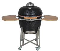Le nylon de charbon de bois roule les étagères et la poignée en bambou de gril de Kamado de 22 pouces