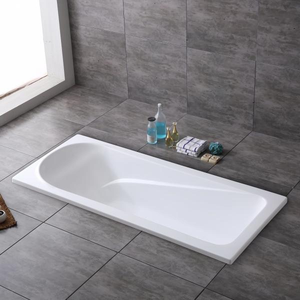Simple Drop Acrylic Bathtub Handles Option Built in 850.000kg Package Gross Weight