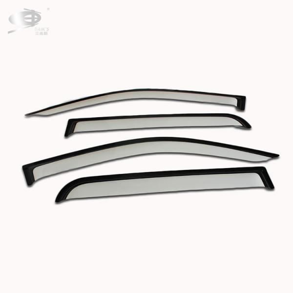 Dark Smoke Car Vent Shade Window visor OEM ODM For Toyota Hilux Revo 2015-2018