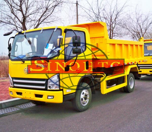 120hp / 130hp Light Duty Dump Trucks 3 - 5 Tons Load LHD / RHD Steering