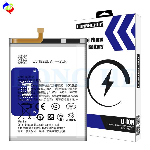 7000mAh EB-BM415ABY M515 Cell Phone Battery for Samsung Galaxy M62 Original Capacity
