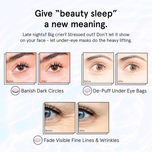 Hydrogel Gel Eye Mask Rose Moisturizing Collagen Eye Gel Patch For Dark Circles