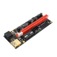 Mineiro duplo do montante 009S 6 Pin Adapter Card For BTC do prolongamento PCI-E USB do montante 1X de PCI-E